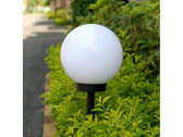 Lampa solarna GreenBlue GB124 wolnostojaca ogrodowa - kula 20x20x53cm, kolorowy LED