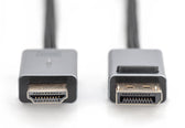 Kabel adapter DIGITUS PREMIUM DisplayPort - HDMI 4K 30Hz DP/HDMI M/M 3m