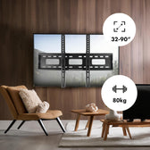 Uchwyt do TV Maclean MC-421, max VESA 600x400, 32-90", 80kg, reg. odchylenia +15°~-15°