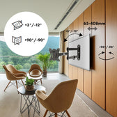 Uchwyt do telewizora lub monitora Maclean MC-417, max. VESA 100x100, 13-32", 30kg, czarny