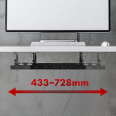 Organizer podbiurkowy na kable Maclean MC-103 W, max. obciążenie 5kg, max. 728mm, czarny