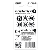 Baterie litowe CR2025 everActive blister 2szt.