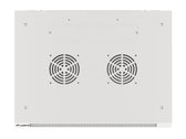 Szafa instalacyjna Rack wisząca 19" 9U 600x450 szara drzwi metalowe Lanberg (flat pack)