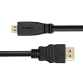 Kabel Qoltec HDMI v1.4 | Micro HDMI | High speed | 4K | 30Hz | GOLD | 3m