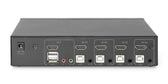 Przełącznik KVM DIGITUS 4 portowy HDMI, 4K 30Hz