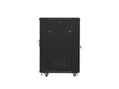 Szafa instalacyjna Rack stojąca 19" 22U 600x800 czarna Lanberg (flat pack)