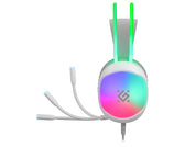 Słuchawki z mikrofonem Defender ECLIPSE RGB USB białe + GRA
