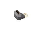 Adapter Lanberg HDMI(F)->HDMI(F) 8K kątowy dół aluminimum srebrny