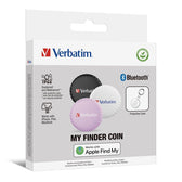 Lokalizator Verbatim My Finder Coin MYFC-03BWP Bluetooth NFC do Apple trójpak biały/czarny/różowy