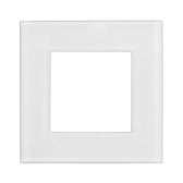 Ramka szklana Maclean MCE730W pojedyncza, biała, 86x86mm