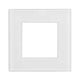 Ramka szklana Maclean MCE730W pojedyncza, biała, 86x86mm