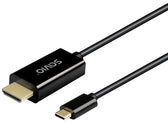 Kabel adapter Savio CL-190 USB-C do HDMI 30Hz 1m plastik