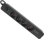 Listwa zasilająca Defender SFS 133 1,5 m, 4 gniazda, 3x USB