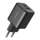 Ładowarka sieciowa Ugreen X516 USB + USB-C, GaN, 30W - czarna