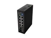 Switch niezarządzalny Lanberg Light industrial POE 4XBT 4XAT SFP+ETH DIN Fast Ethernet