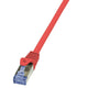 Patchcord LogiLink CQ3034S Cat.6A S/FTP 1m czerwony