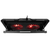 Podstawka chłodząca Rampage AD-RC12 Claw pod laptop 15-17" RGB regulowana