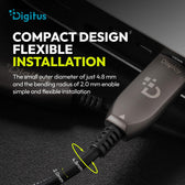 Kabel DIGITUS połączeniowy hybrydowy HDMI AOC HDMI-A męski-męski HDMI 2.1 UHD-2 8K@60Hz 48Gbps HDR, eARC, HDCP 2.2, CEC 30m