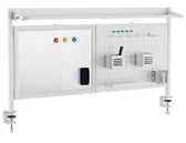 Przegroda biurkowa / organizer Ergo Office ER-301 W, max. obciążenie 10kg, biała tablica, szerokość 1116mm, biała