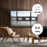 Uchwyt do TV Maclean MC-422, max VESA 800x400, 43-100", 120kg, reg. odchylenia +15°~-15°