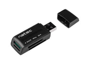 Czytnik kart Natec Mini Ant 3 SDHC MMC M2 MicroSD USB 2.0 Black