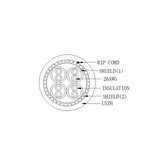 Kabel instalacyjny Techly skrętka Cat6a S/FTP linka, PIMF, 100% Miedź 305m szary