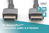 Kabel DisplayPort DIGITUS PREMIUM 8K60Hz UHD DP/DP M/M czarny 1m