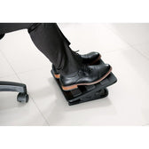 Podnóżek ergonomiczny Manhattan z regulacją kąta pochylenia, czarny