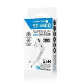 Ładowarka sieciowa everActive SC-460Q GaN 1x USB, 1x USB-C PD QC3.0 45W