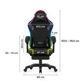 Fotel gamingowy Huzaro Force 3.7 RGB Black