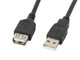 Przedłużacz USB 2.0 Lanberg AM-AF 0,7m czarny