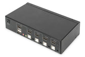 Przełącznik KVM DIGITUS 4 portowy HDMI, 4K 30Hz