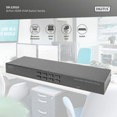 Przełącznik KVM DIGITUS 8 portowy HDMI, 4K 30Hz Rack 19"