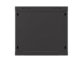Szafa instalacyjna Rack wisząca 19" 9U 540x350 czarna Drzwi przeszklone Lanberg (flat pack)