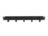 Organizer kabli Lanberg AK-1701-B 19" 1U z 5 metalowymi uchwytami typ B czarny