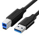 Kabel USB 3.0 do USB-B UGREEN US210 do drukarki, 2m - czarny