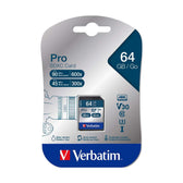 Karta pamięci SDXC Verbatim Pro U3 64GB (90/45 MB/s) Class 10 UHS-1 V30