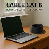Kabel sieciowy Qoltec Patchcoed skrętka UTP | CAT6 | High speed 1Gb/s | LAN | 50m | Czarny