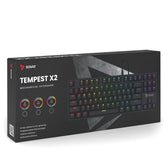 Klawiatura przewodowa SAVIO TEMPEST X2 Outemu BLUE mechaniczna RGB