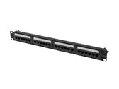 Patch panel Lanberg 24 port 1U kat.6A czarny