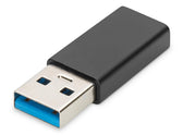 Adapter DIGITUS USB 3.0 HighSpeed Typ USB C/USB A M/Ż czarny