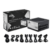 Zasilacz MSI PRO A1000PL PCIE5 1000W 120mm 80plus Platinum
