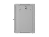 Szafa instalacyjna Rack wisząca 19" 12U 600x450 szara drzwi perforowane Lanberg (flat pack)