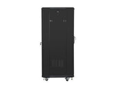 Szafa instalacyjna Rack stojąca 19" 27U 600x600 czarna Lanberg (flat pack)