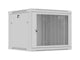 Szafa instalacyjna Rack Lanberg wisząca 19" 9U 600x600 szara drzwi perforowane (flat pack)