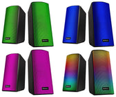 Głośniki Defender SPITFIRE 2.0 6W Bluetooth USB podświetlenie RGB MP3