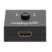 Przełącznik dwukierunkowy Manhattan HDMI 2x1 lub 1x2 4K*30Hz, czarny