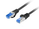 Patchcord Lanberg S/FTP kat.6A 0,25m LSZH CCA fluke passed czarny