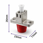 Adapter światłowodowy hybrydowy Qoltec LC/UPC-FC/UPC simplex SingleMode