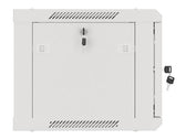 Szafa instalacyjna Rack wisząca 19" 6U 600x450 szara drzwi metalowe Lanberg (flat pack)